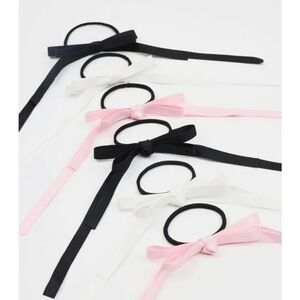 Garage Set of 6 Ribbon Bow Hair Elastics